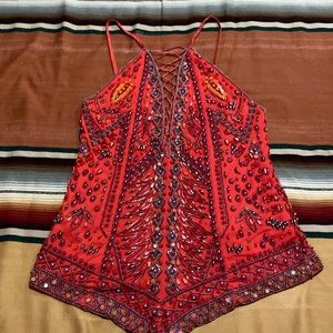 NBD bejeweled romper. NFR ready!